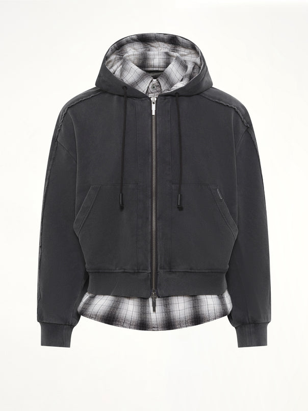 Two-in-One Hoodie in Black
