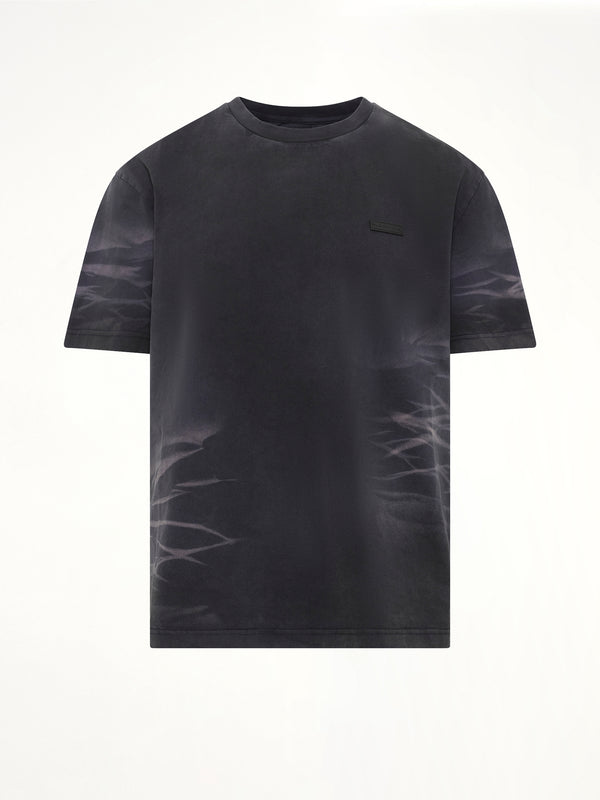 Washed Spray-Dyed T-Shirt in Navy