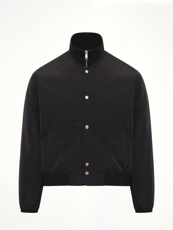 Zip Up Anorak in Black