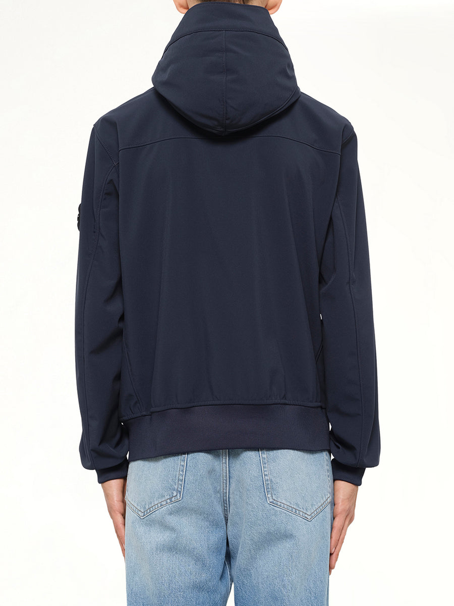4100118 Soft Shell Short Parka in Navy Blue