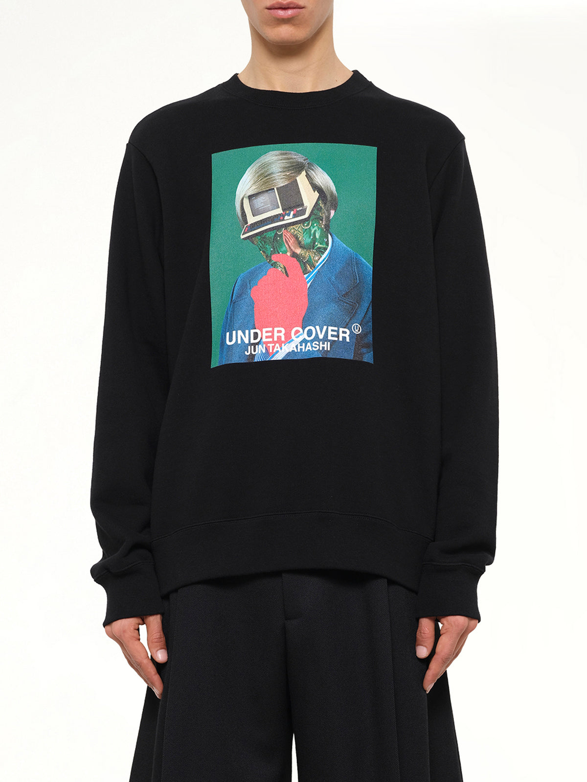 Abstract Sweatshirt in Black
