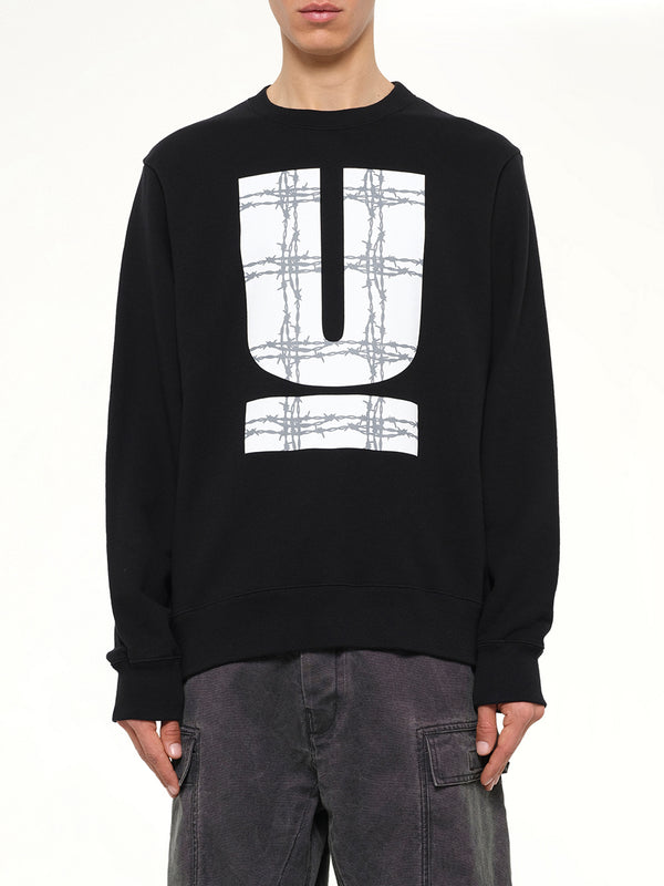 Barbed U Sweatshirt in Black