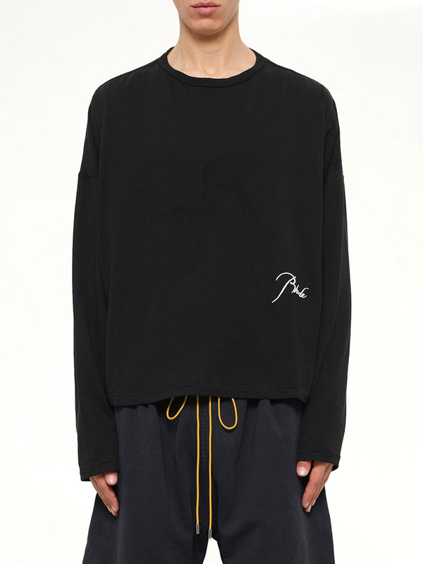 Classique Reverse LS T-Shirt in Black/White