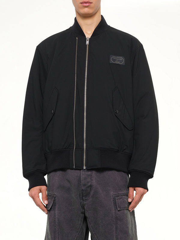 Double Zip Blouson in Black