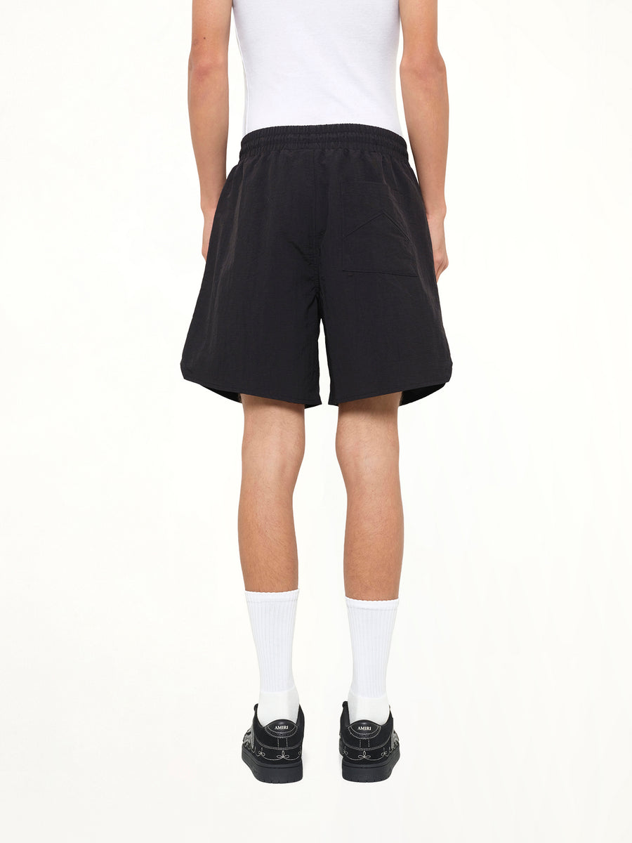 Logo Track Short in Black/Orange