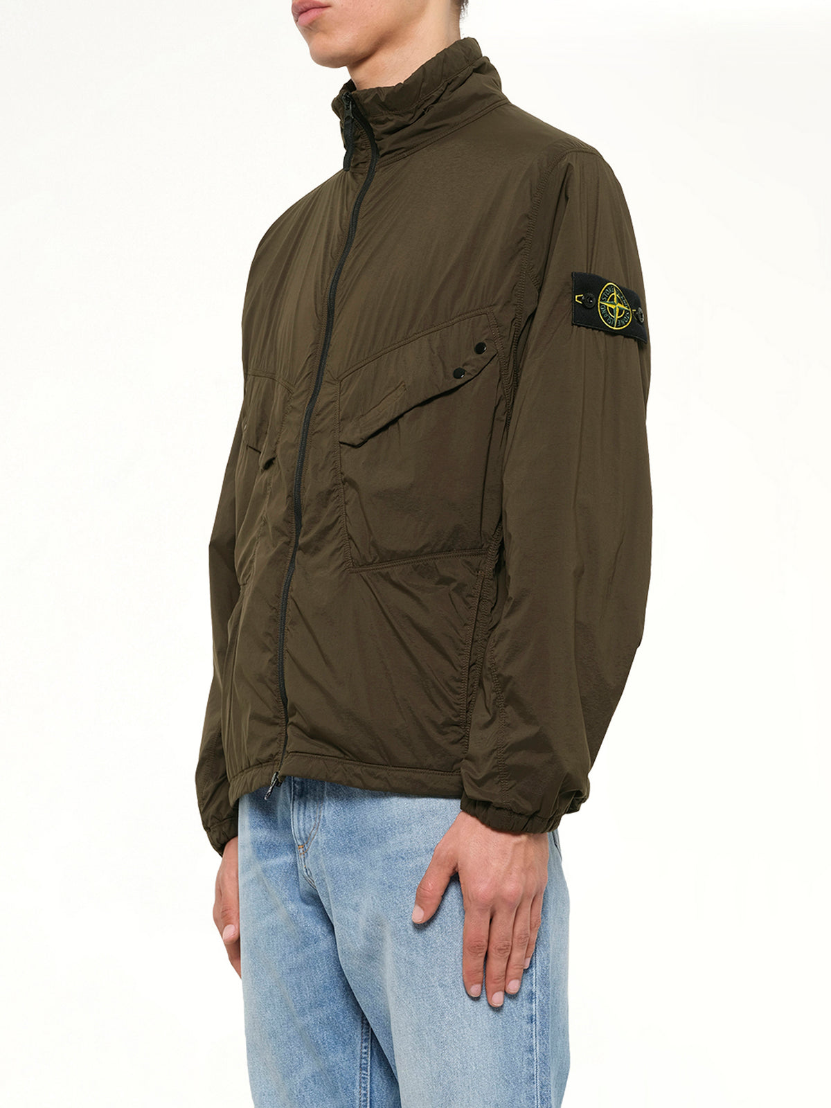 Q100021 Ultra Light Nylon Stretch Jacket in Coal Grey