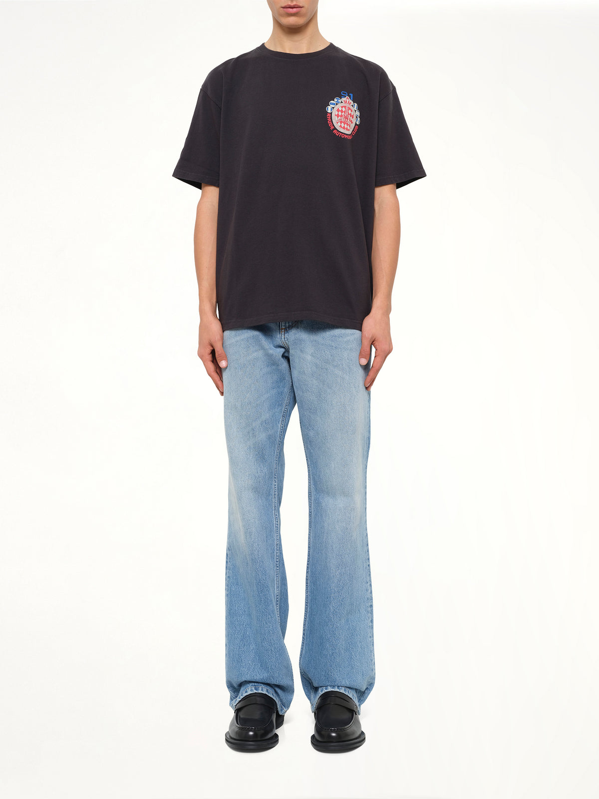 Rhude Automobile Club T-Shirt in Vintage Black