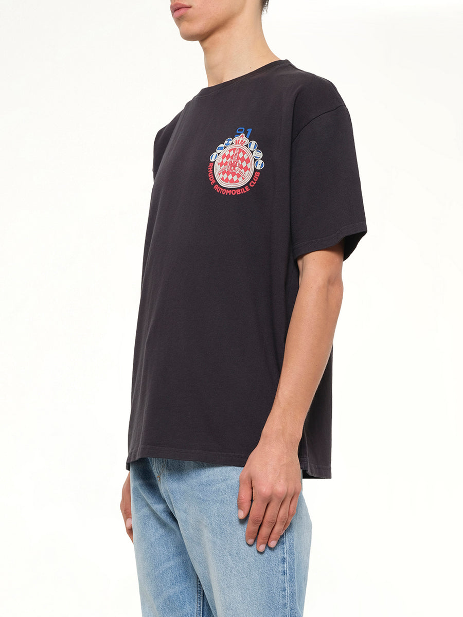 Rhude Automobile Club T-Shirt in Vintage Black