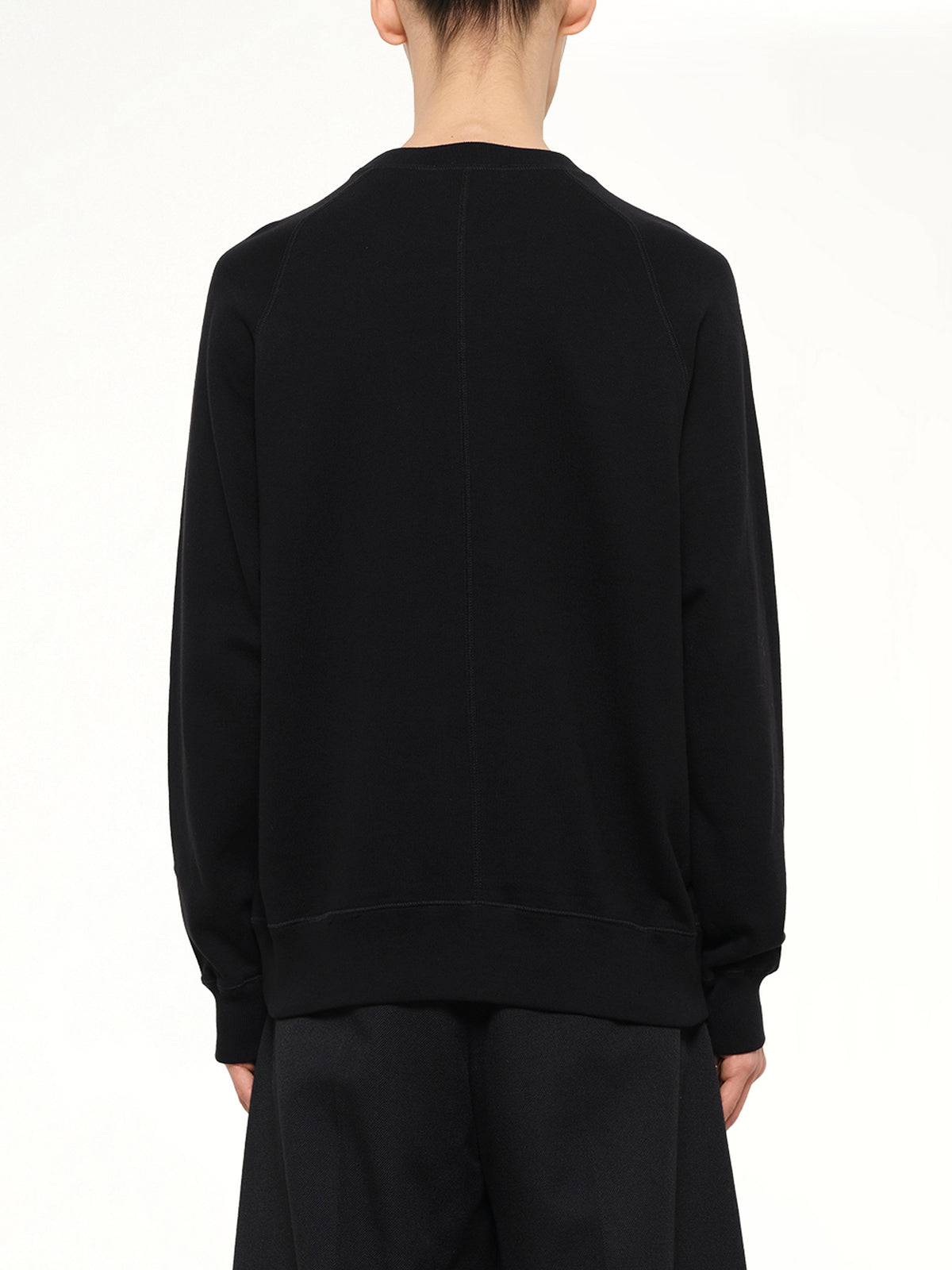 Split U Sweatshirt in Black