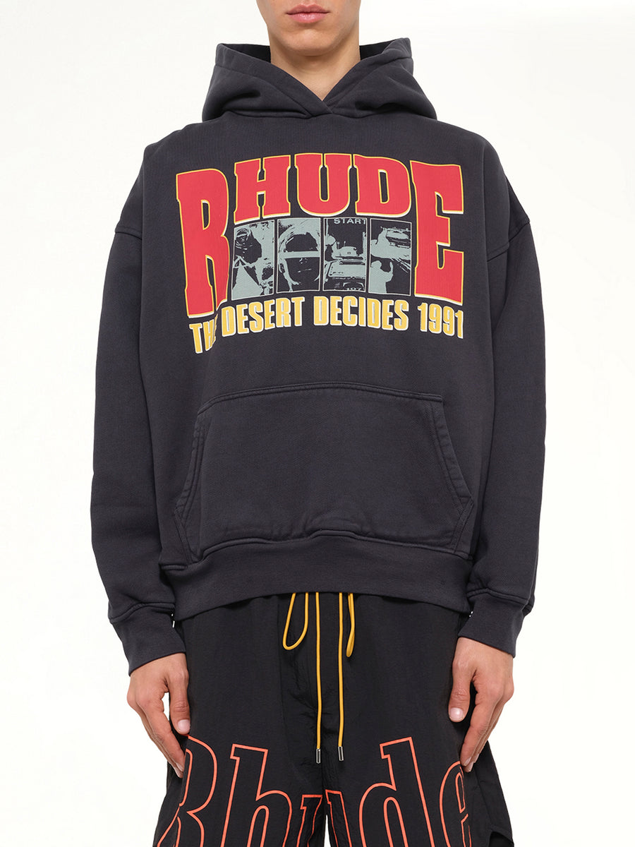 The Desert Decides Hoodie in Vintage Black/Red