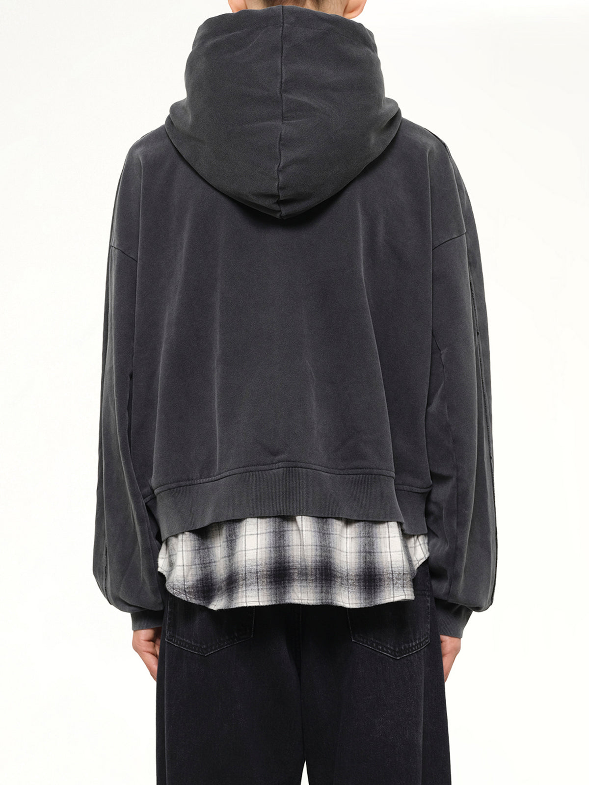 Two-in-One Hoodie in Black