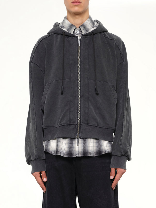 Two-in-One Hoodie in Black