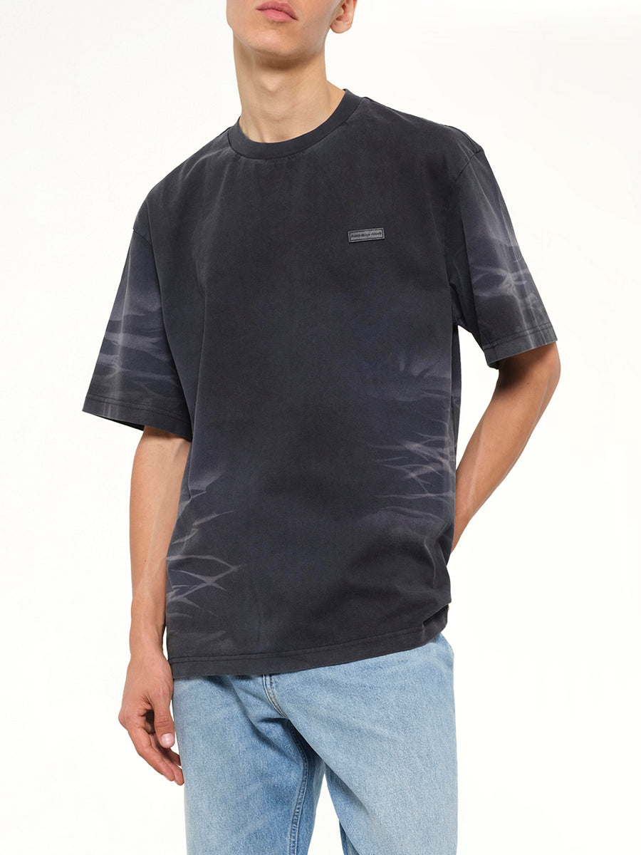 Washed Spray-Dyed T-Shirt in Navy