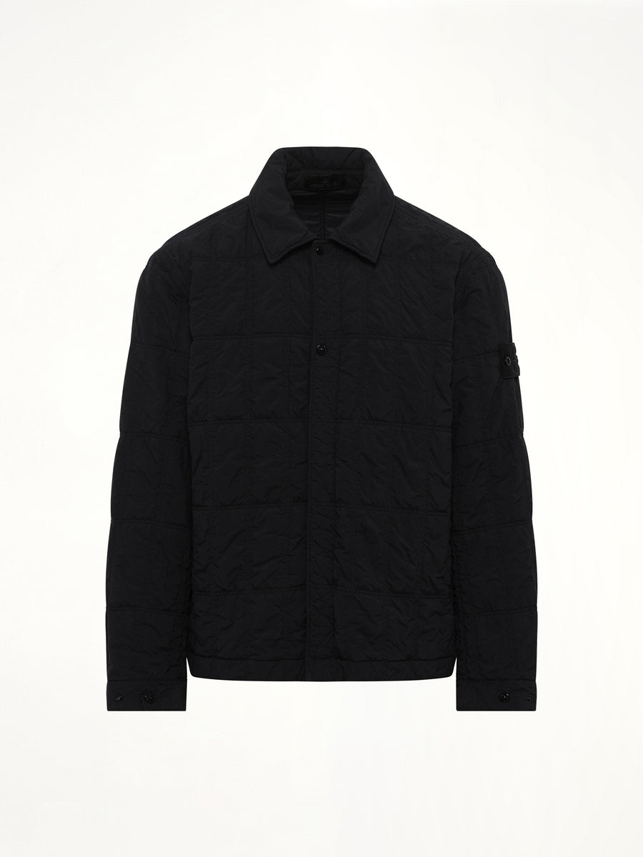 410009 Nylon Smerigliato Jacket in Black