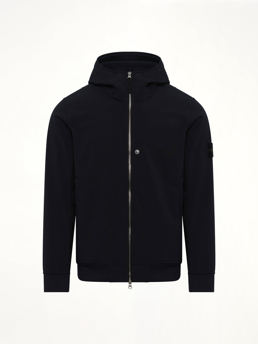 Q100004 Soft Shell Hooded Jacket in Navy