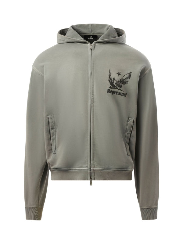 Spirits of Summer Zip Hoodie in Mist