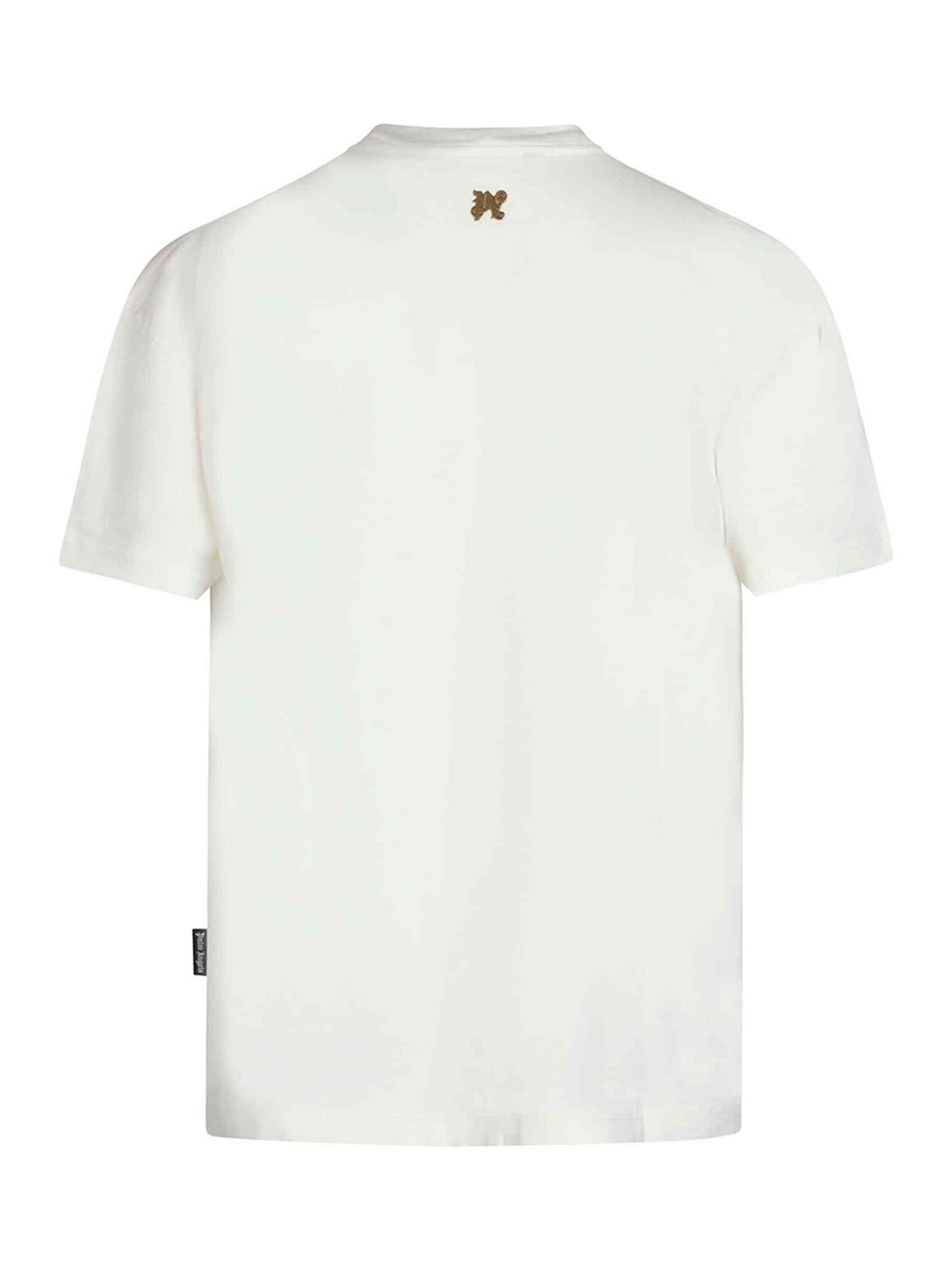 Burning Monogram T-Shirt in Off White