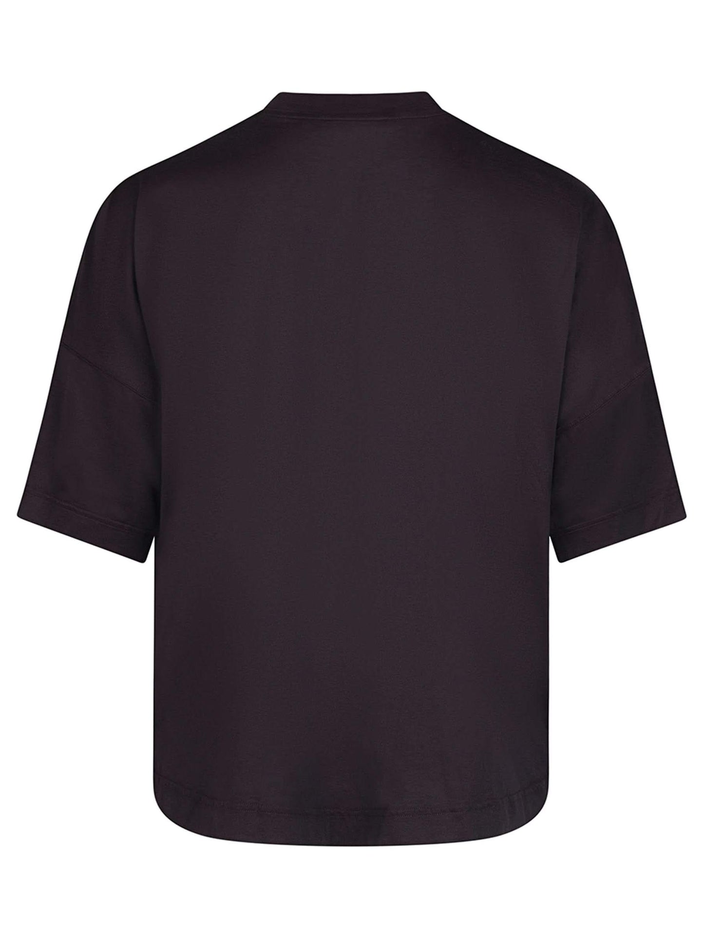 Embroidered Logo Oversized T-Shirt in Black/White