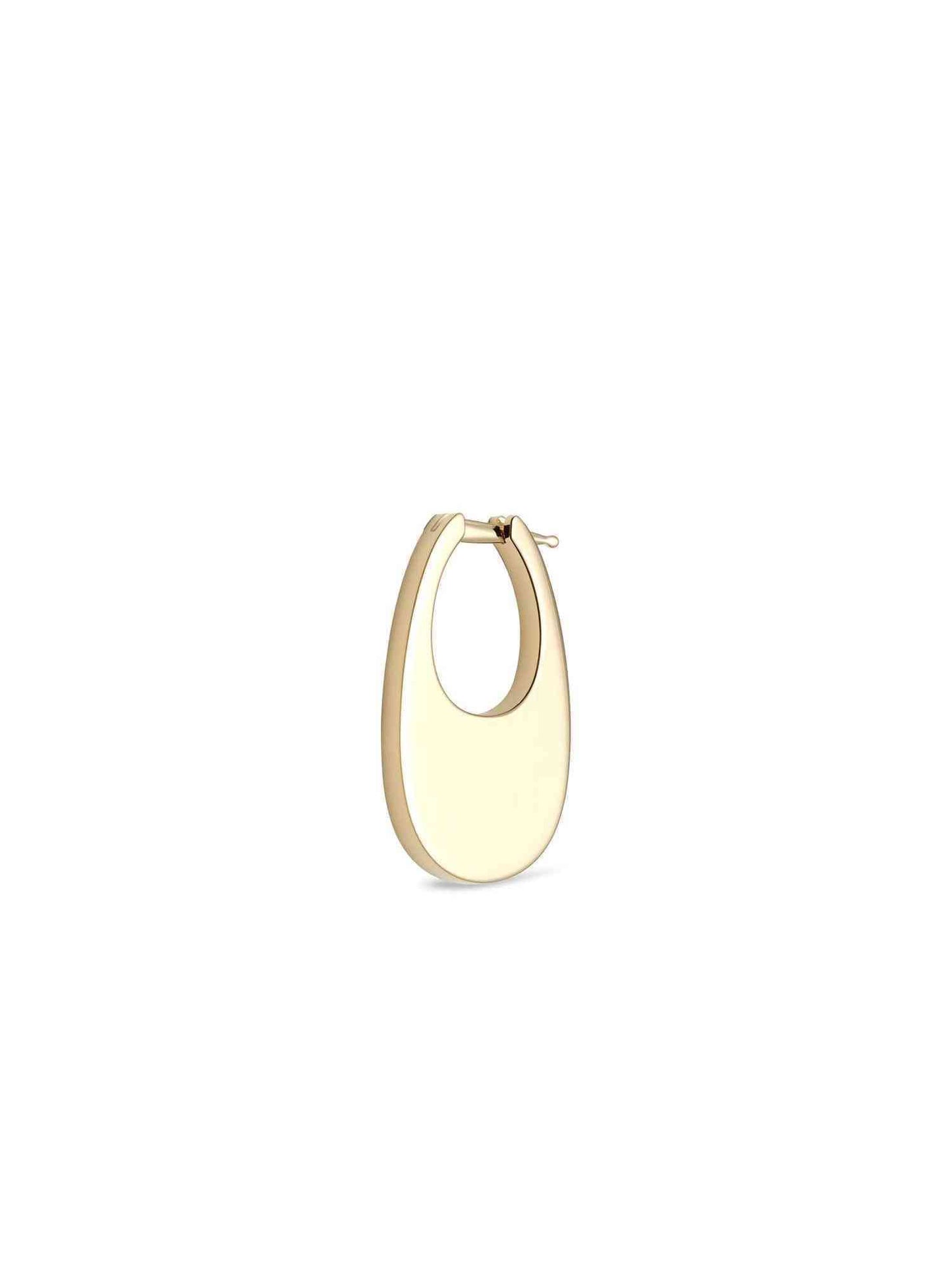 Medium Swipe Earring in Gold