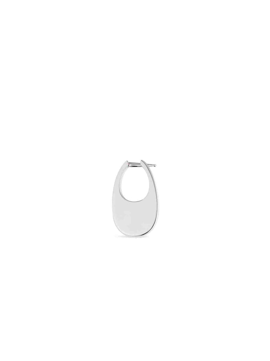 Medium Swipe Earring in Silver