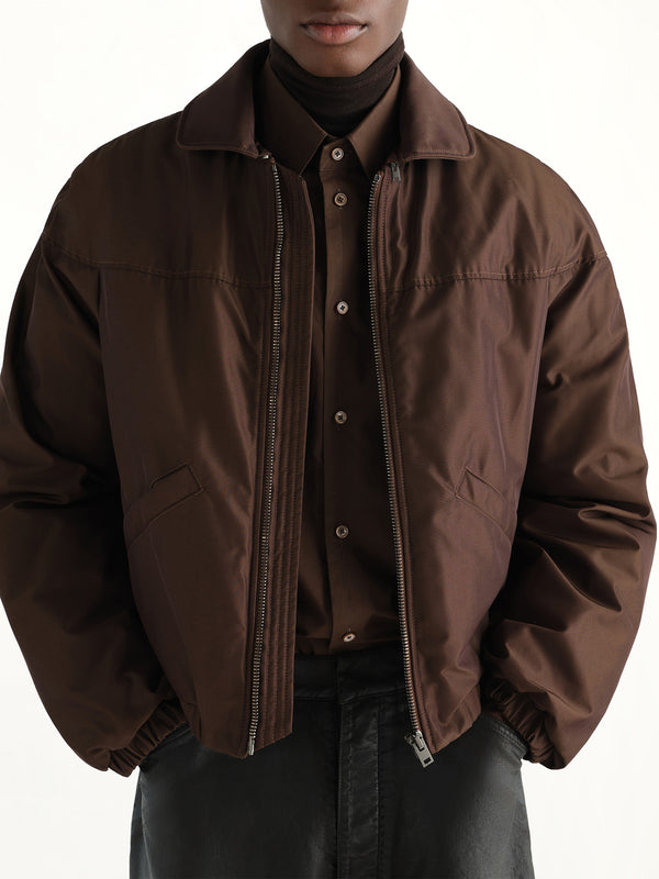 Puffer Blouson in Praline