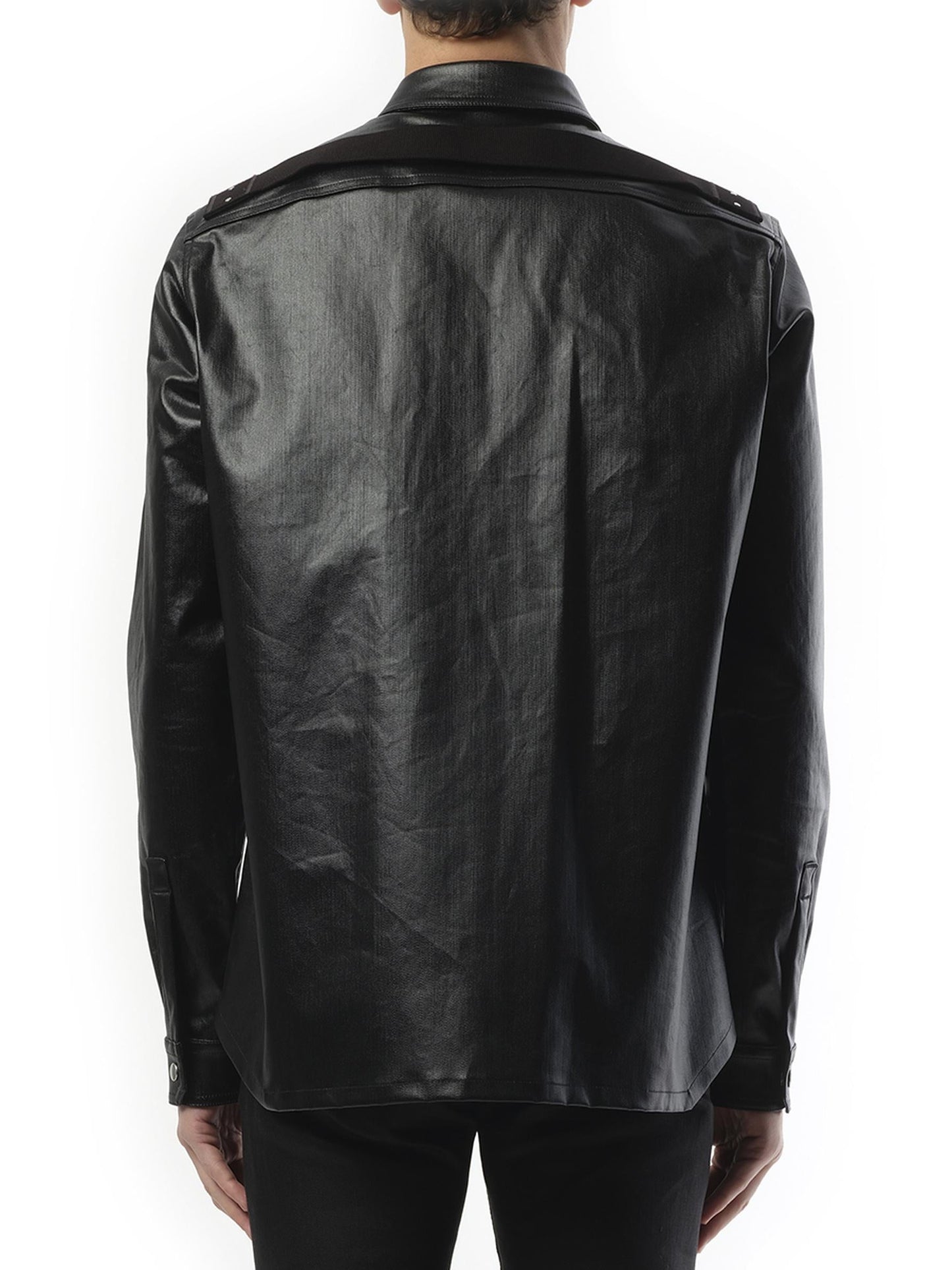 Rick Owens Denim Outershirt in Black