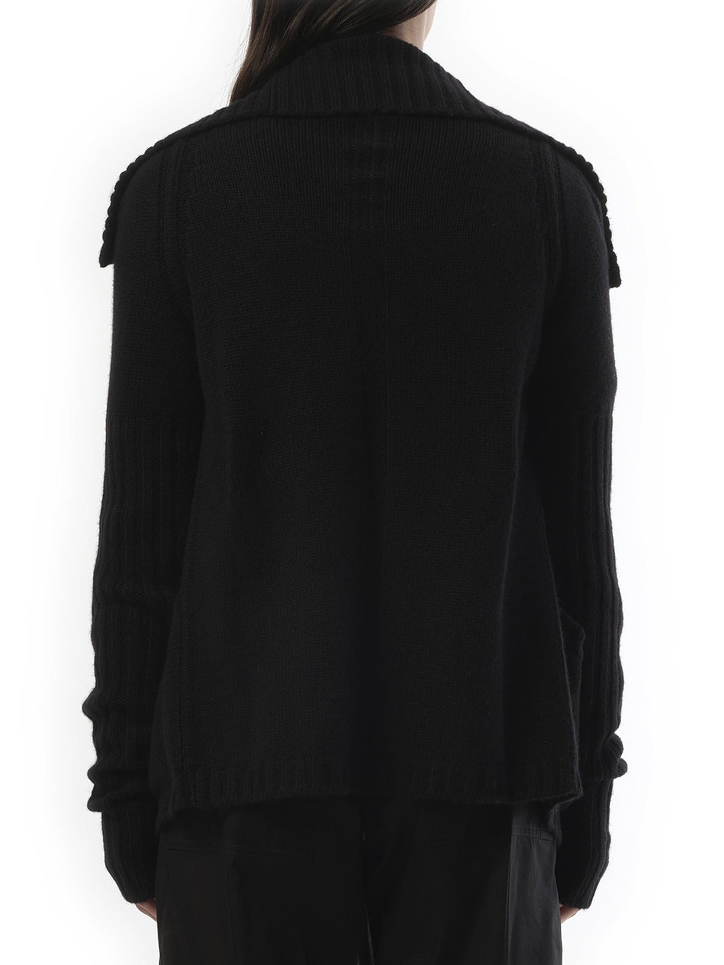 Rick Owens Cashmere Knit Cardigan in Black