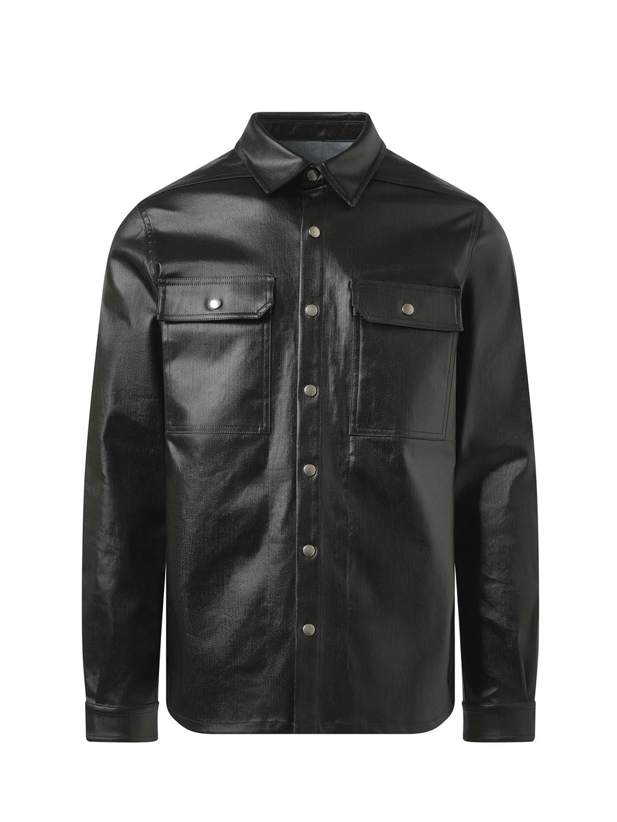 Rick Owens Denim Outershirt in Black