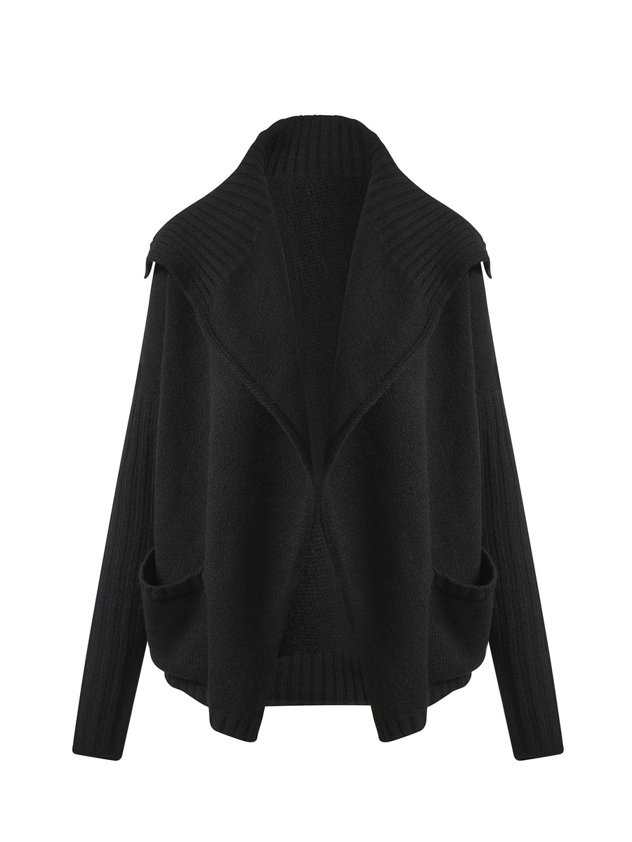 Rick Owens Cashmere Knit Cardigan in Black