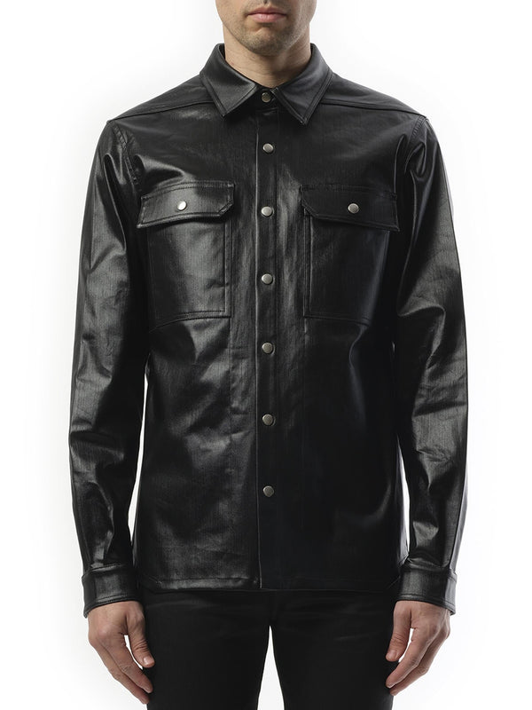 Rick Owens Denim Outershirt in Black