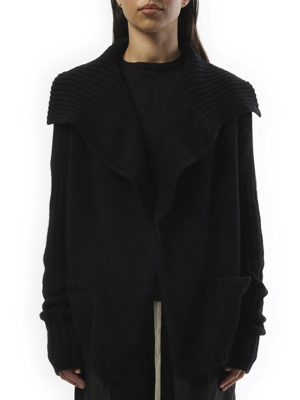 Rick Owens Cashmere Knit Cardigan in Black