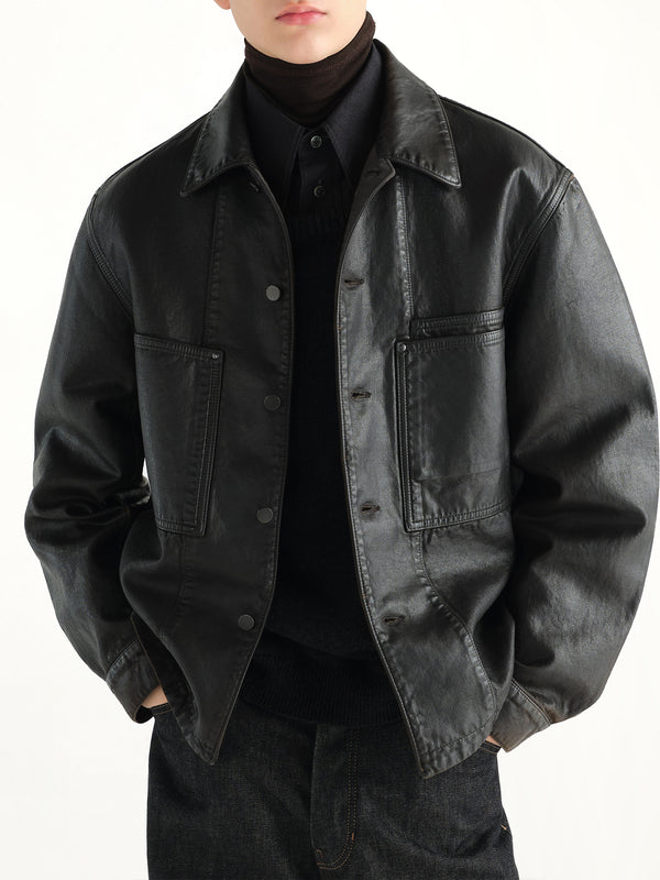 Workwear Overshirt in Licorice