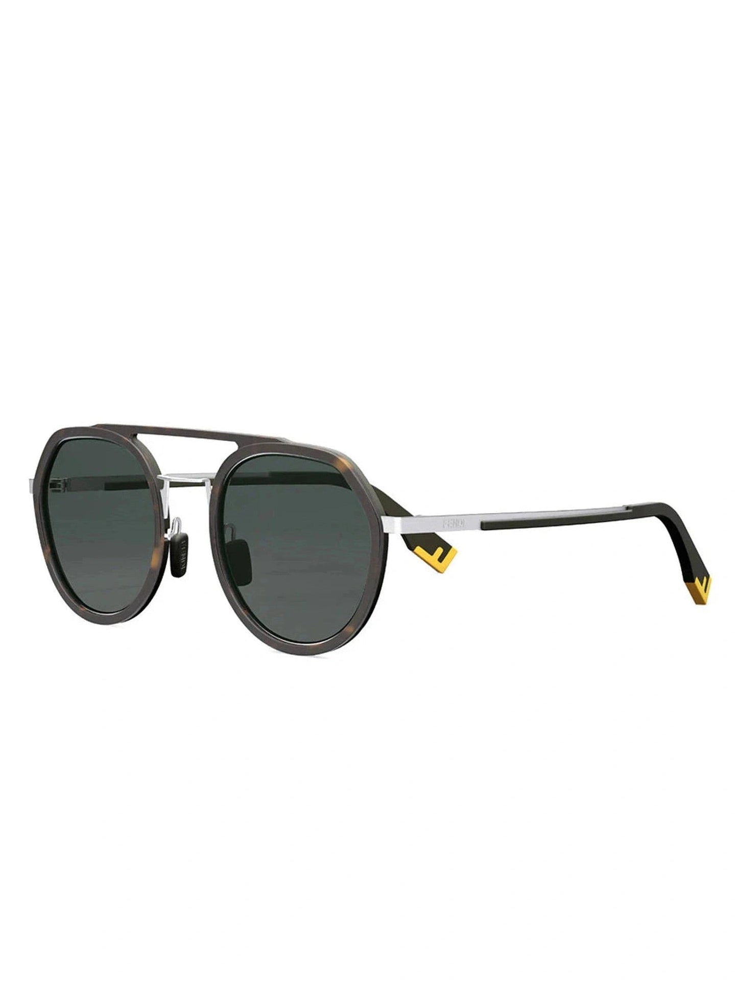 FE40040U Round Sunglasses in Havana