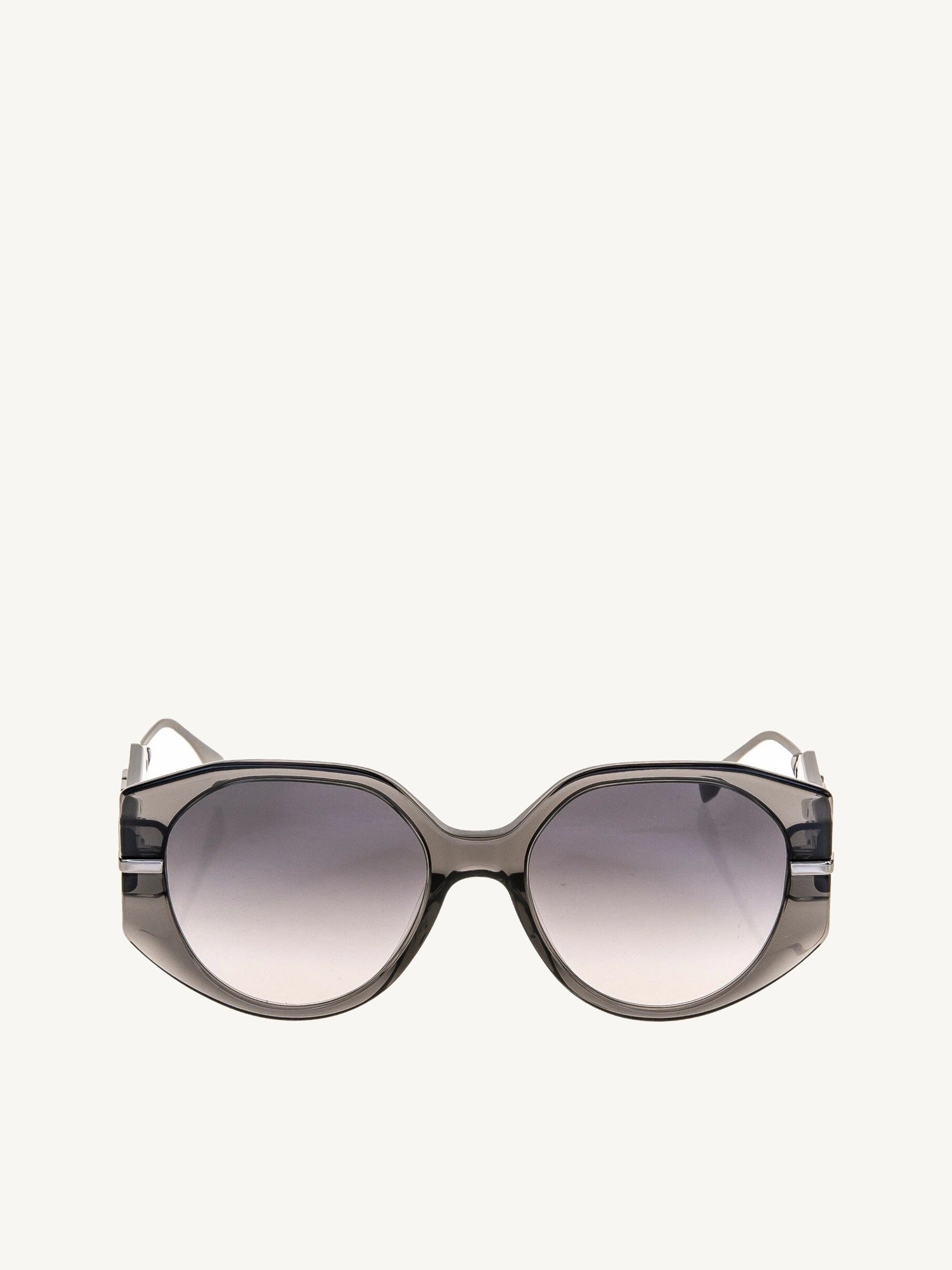 Fendi FE40083U 5420B Round Sunglasses in Grey