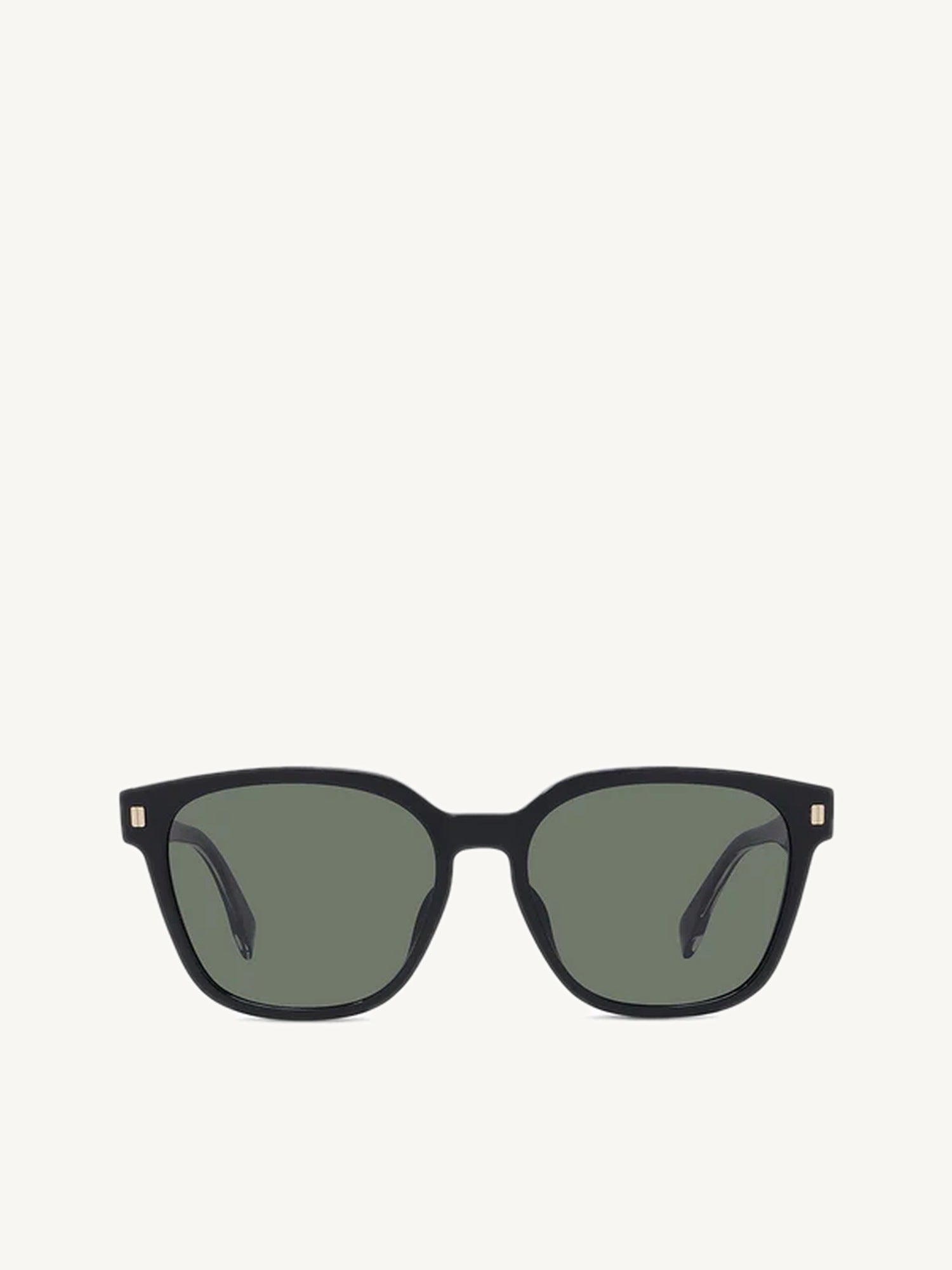 FE40001U Square Sunglasses with Smoke Lens in Shiny Black