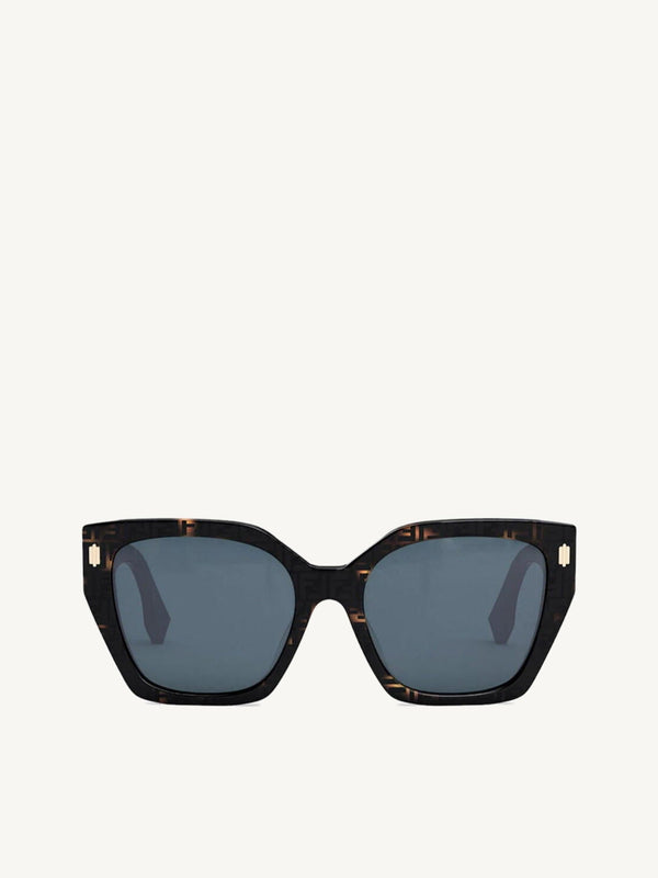 FE40070F Sunglasses with Smoke Lens in Coloured Havana