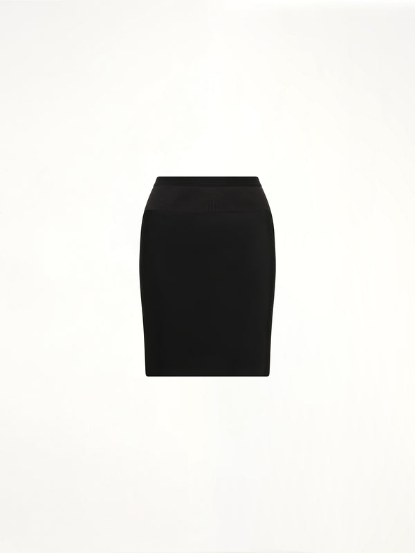 Short Bias Skirt in Black