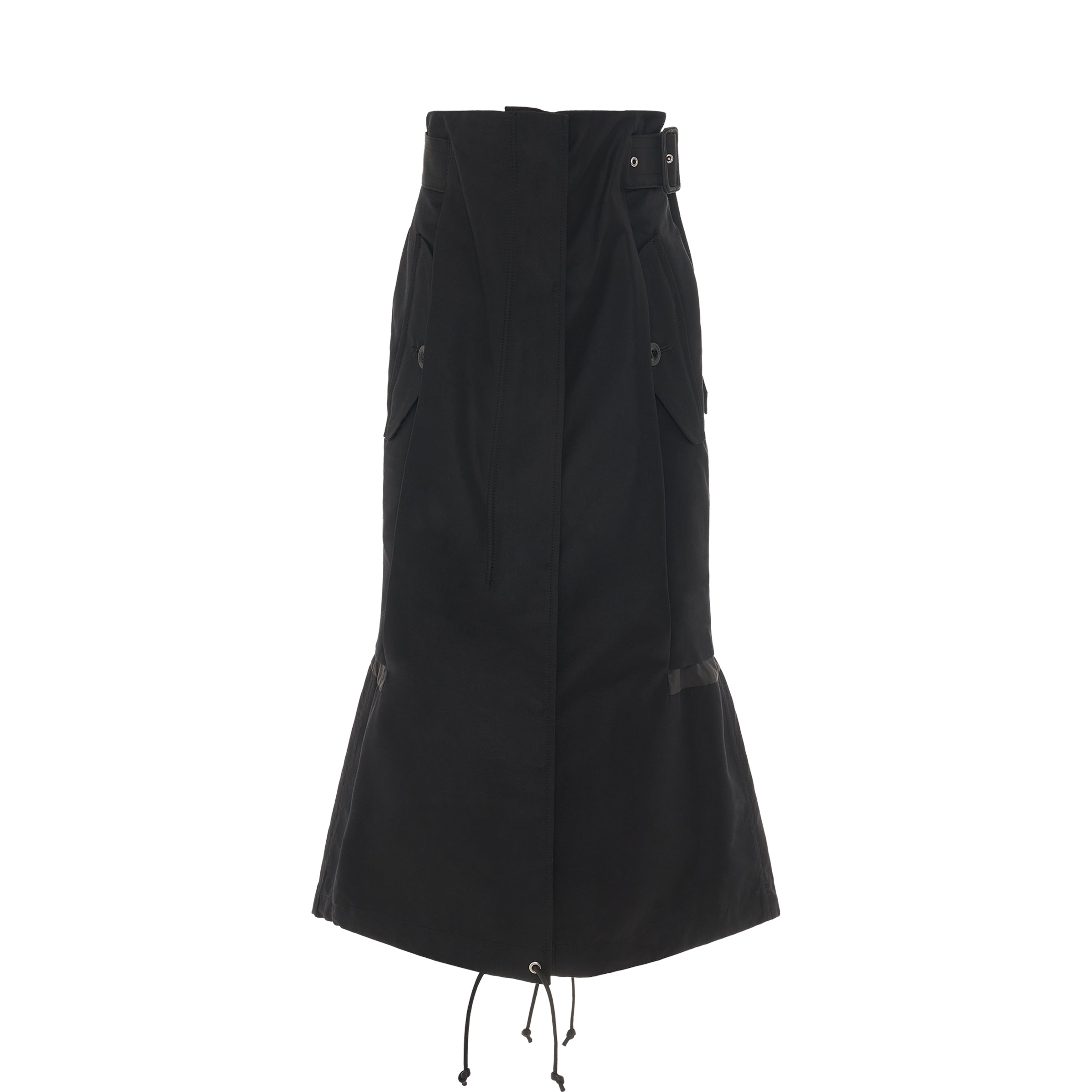 SACAI Cotton Gabardine Mix Skirt in Black – MARAIS