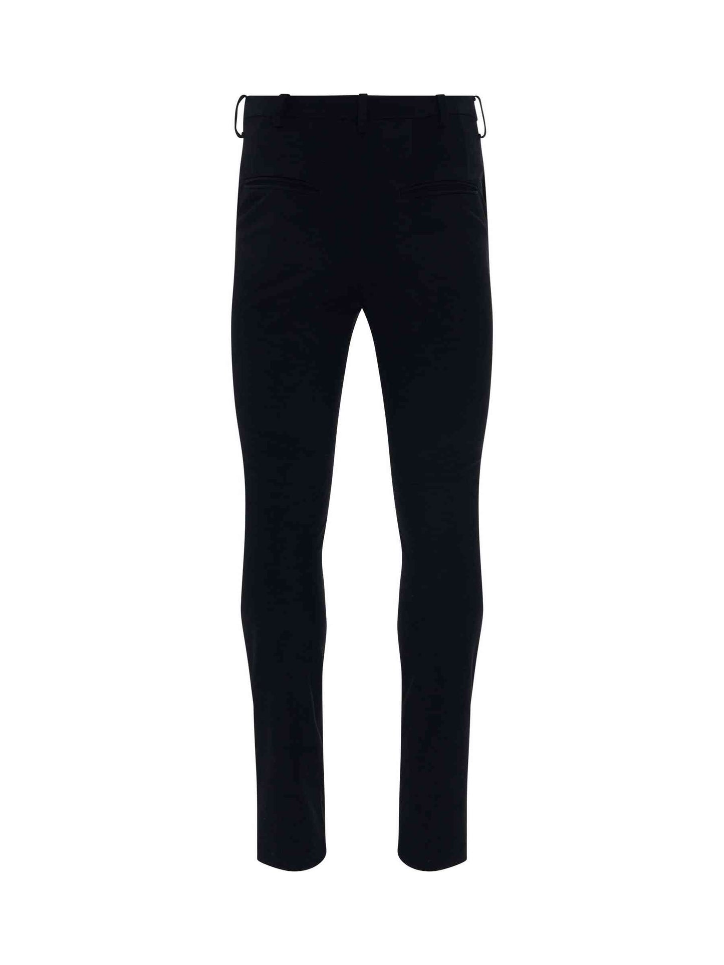 Stretching Tape Trousers in Black