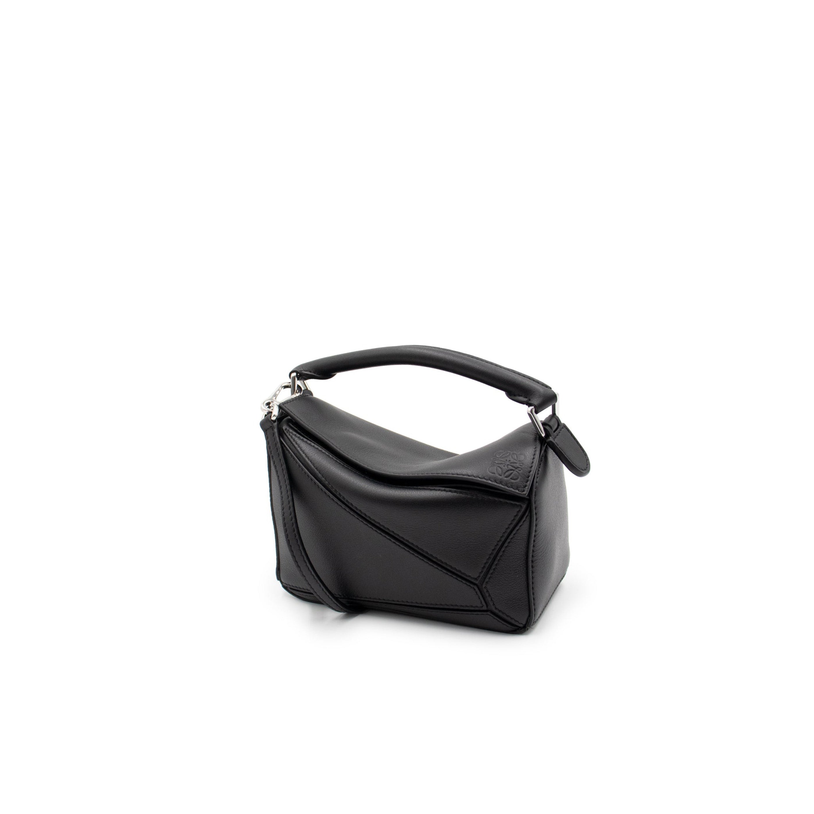 LOEWE Puzzle Bag in Classic Calfskin Mini Black
