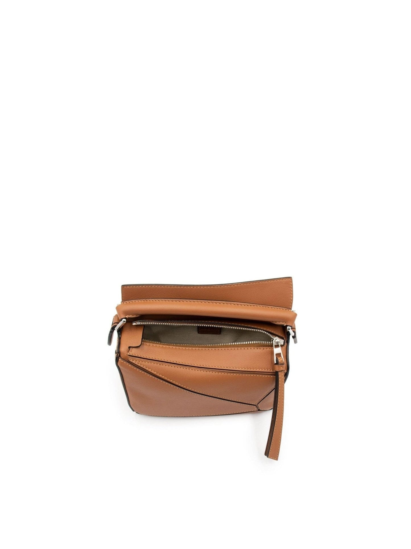 Mini Puzzle Bag in Classic Calfskin in Tan