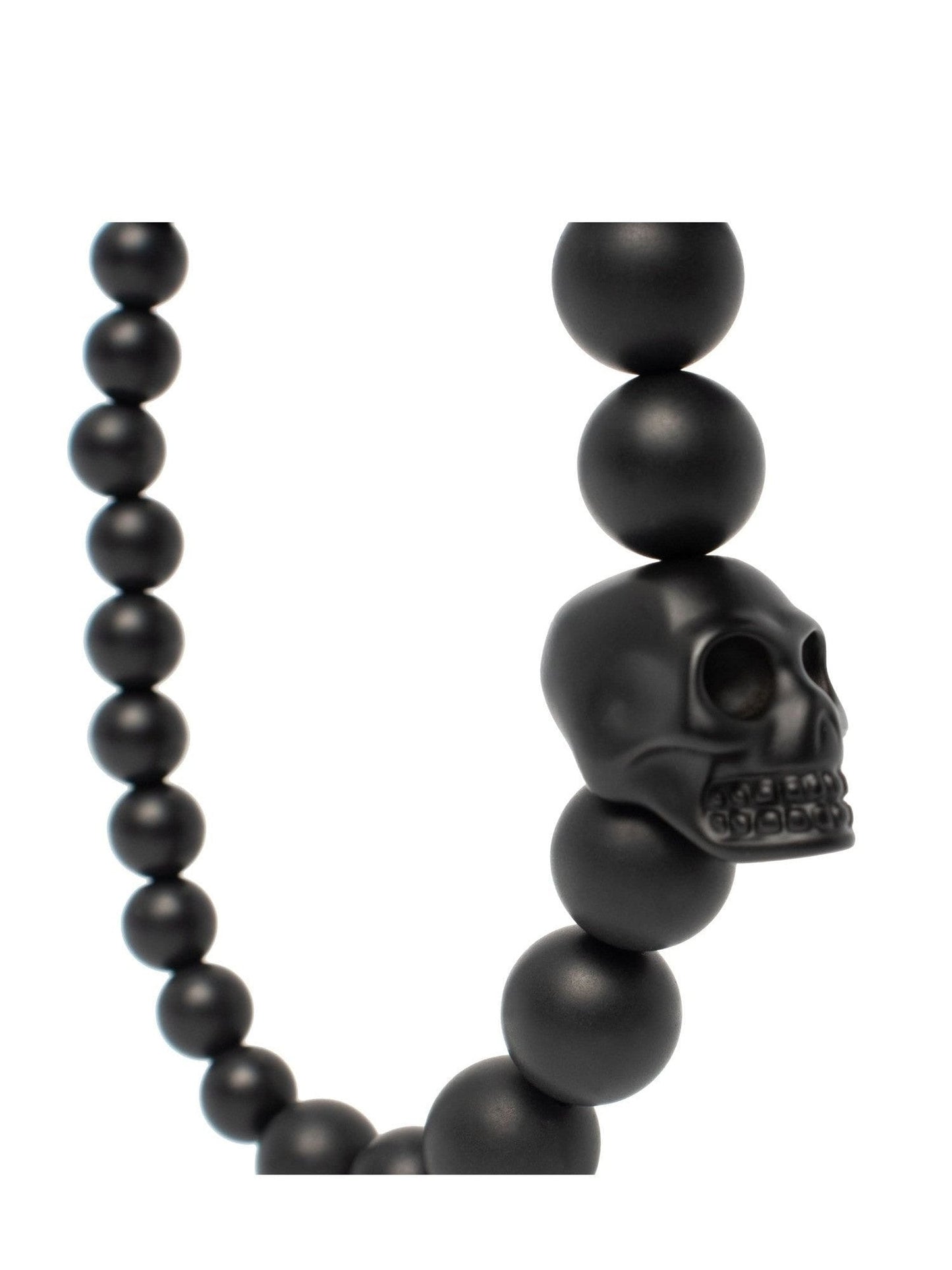 Alexander Mcqueen Skull Beaded Bracelet in Black