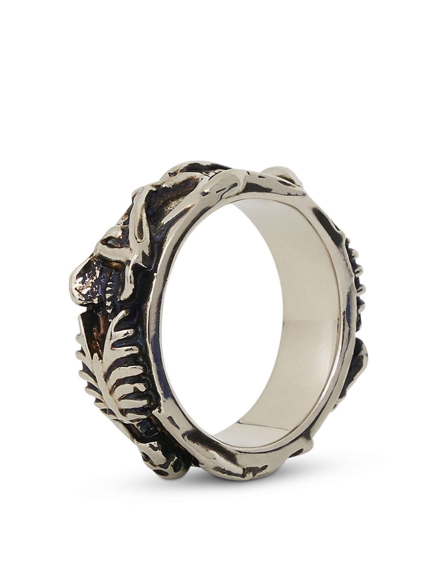 Alexander Mcqueen Dancing Skeleton Ring in Silver