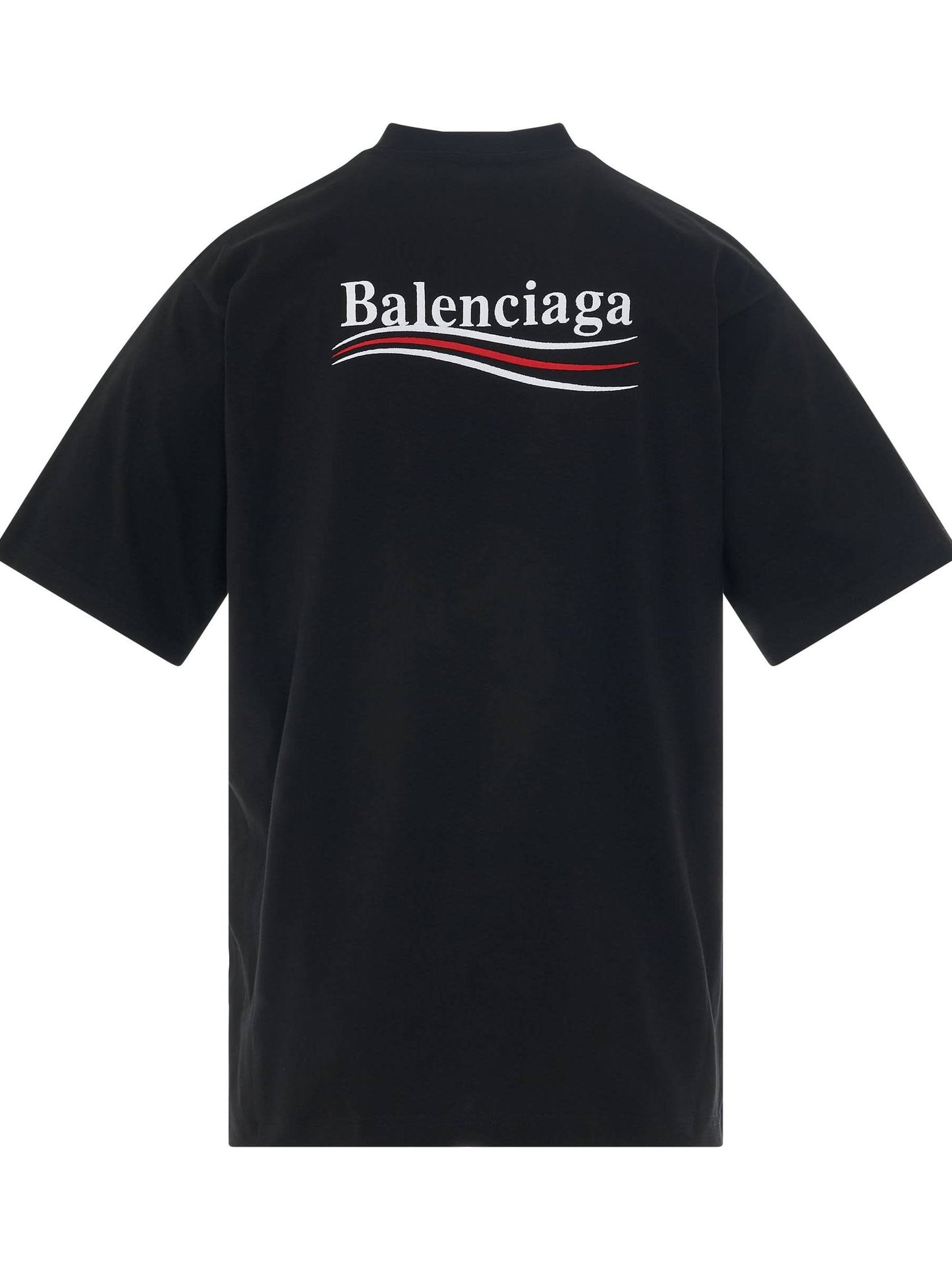 Political Campaign Oversized T-Shirt in Black