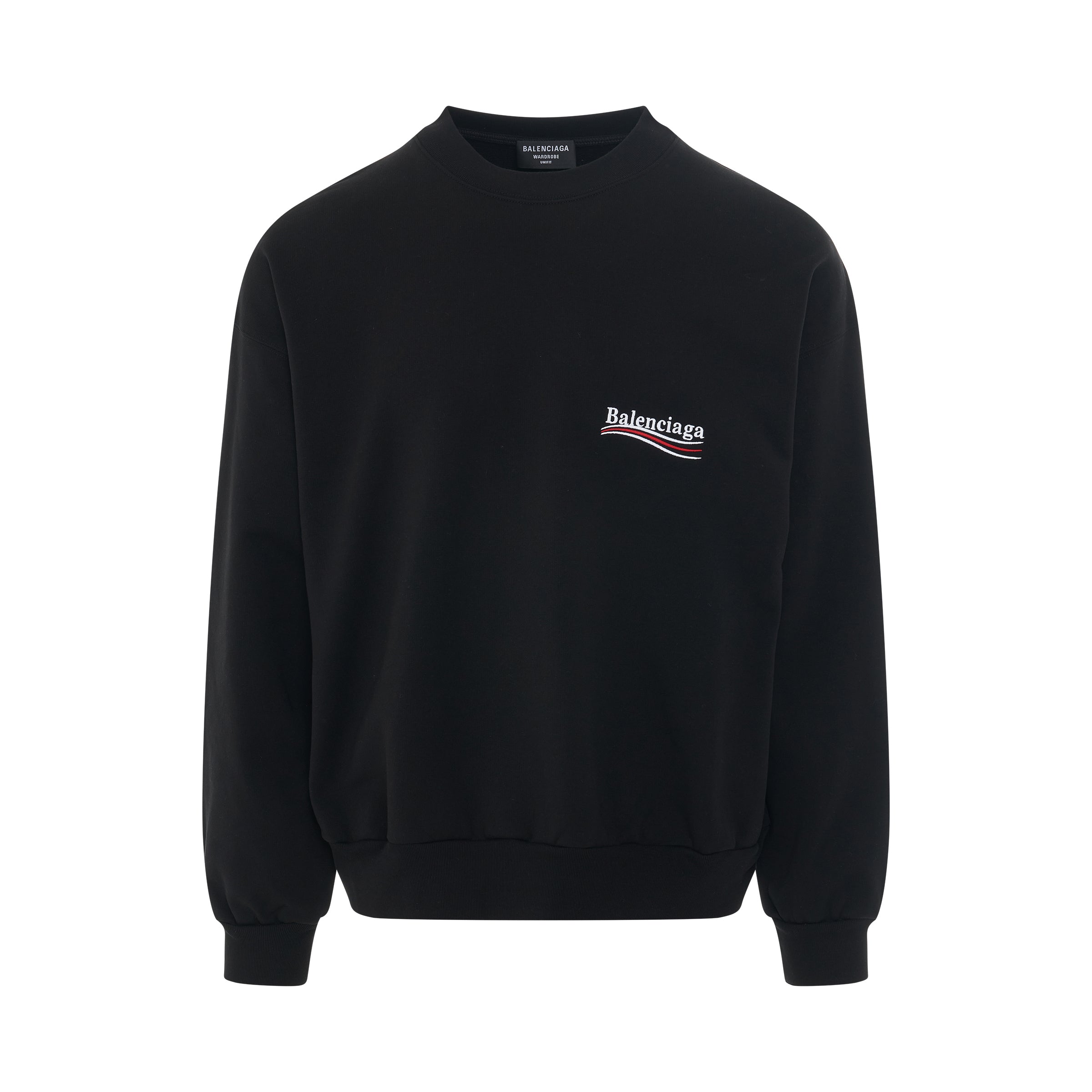 BALENCIAGA Political Campaign Sweatshirt in Black/White – MARAIS