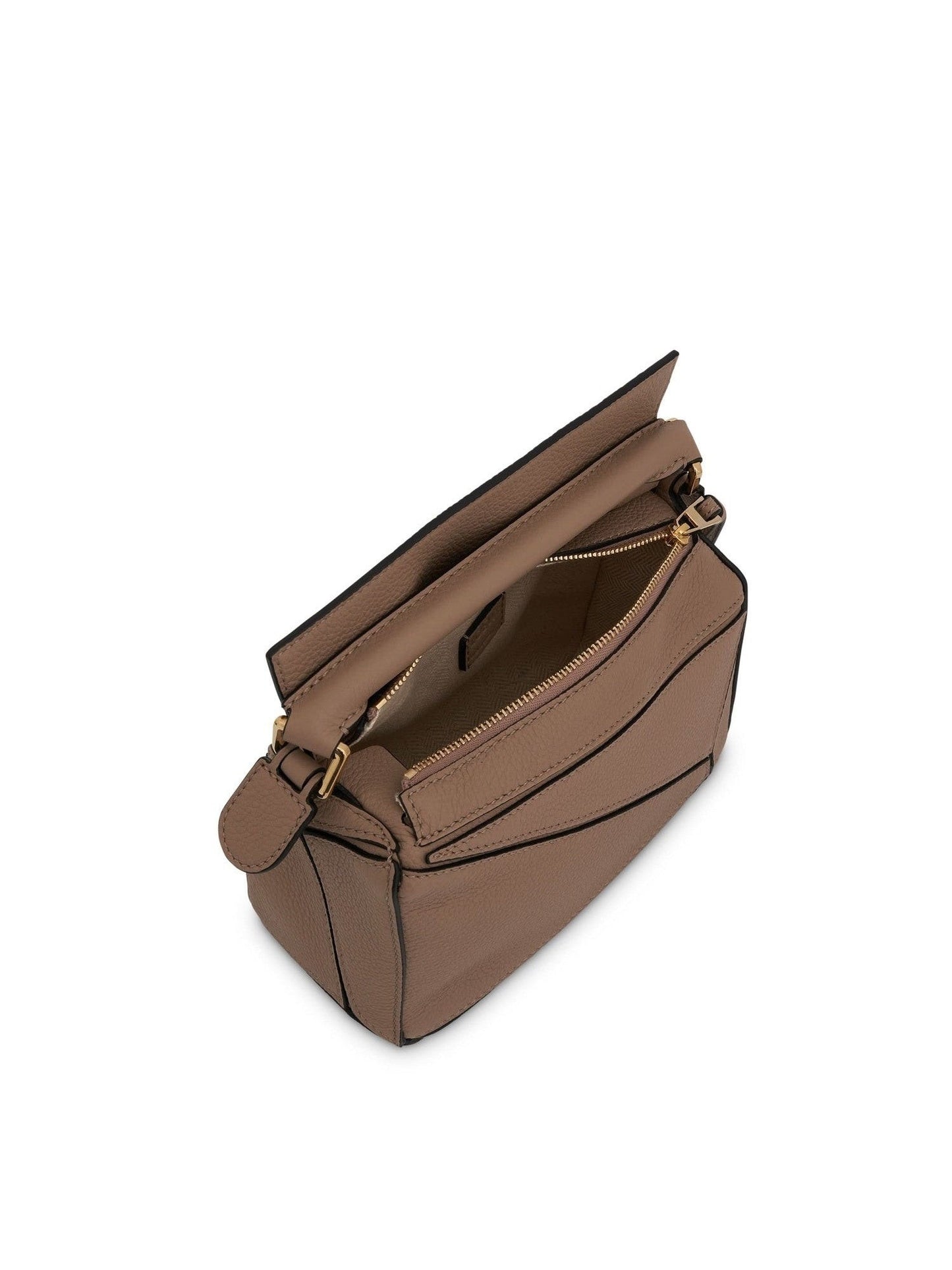 Mini Puzzle Bag in Soft Grained Calfskin in Sand