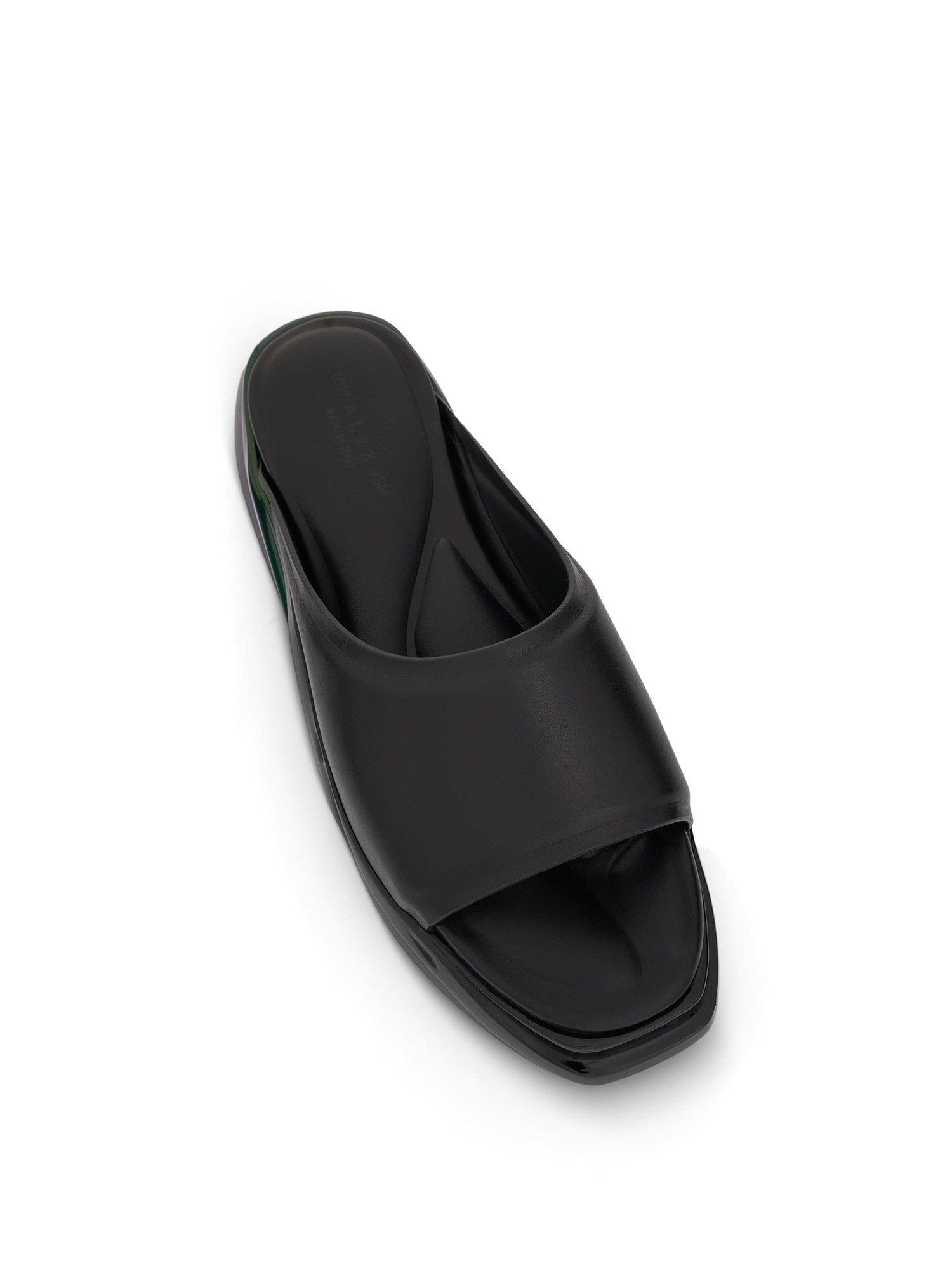 Mono Slide in Black/Military Green Top View | 1017 ALYX 9SM