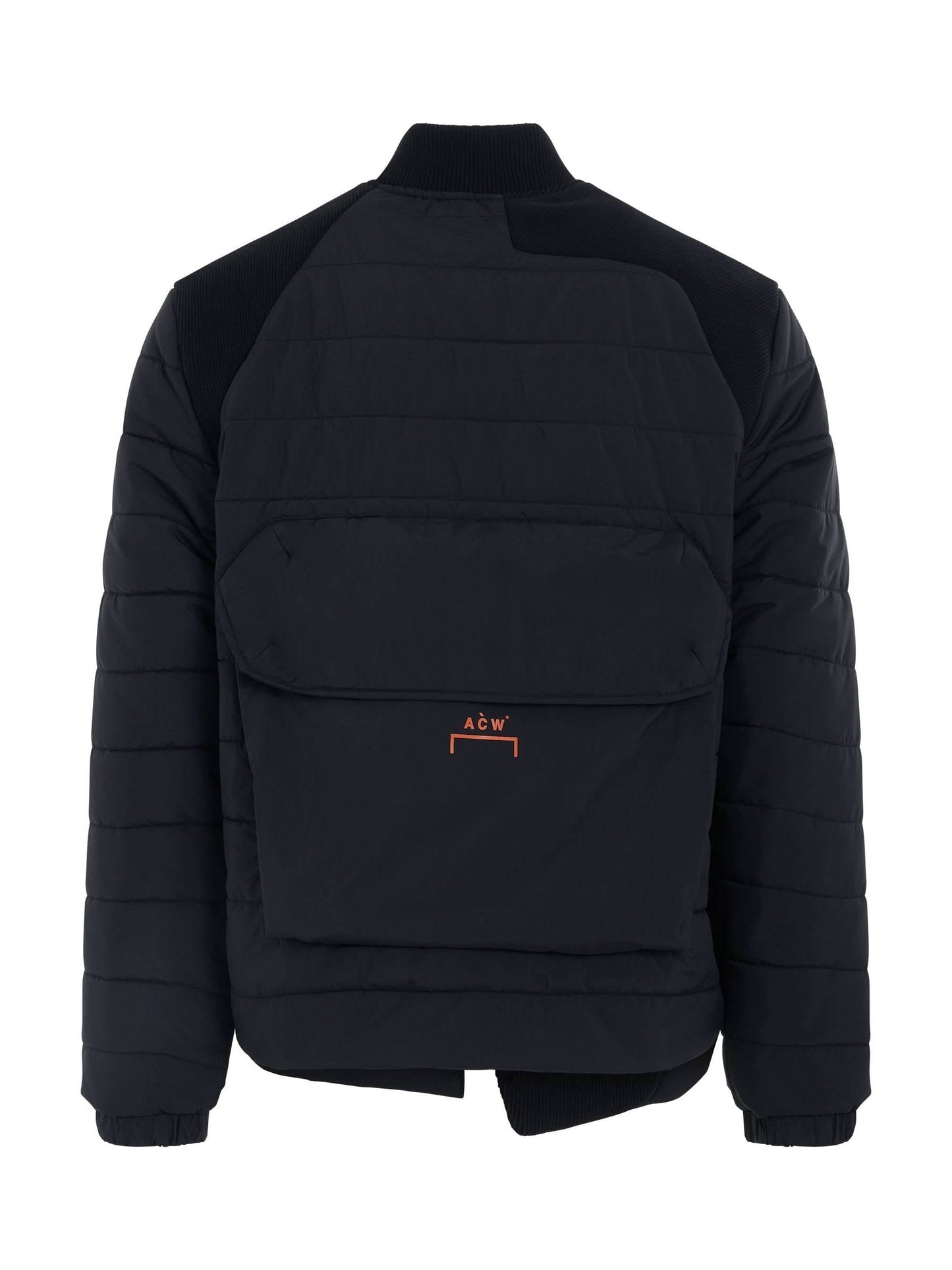 Asymmetric Padded Jacket in Black