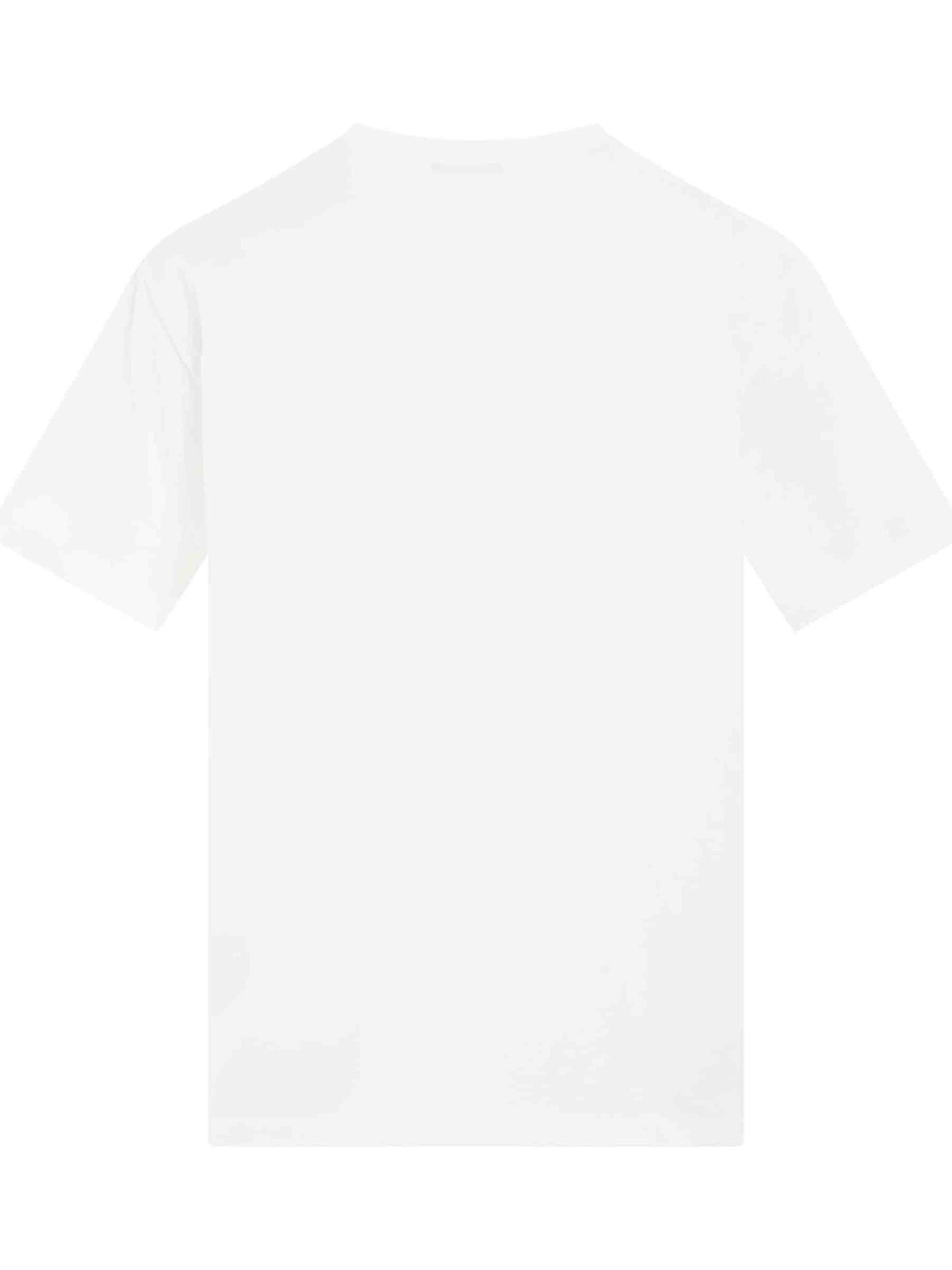 Coin Flock Straight Fit T-Shirt in White/Black