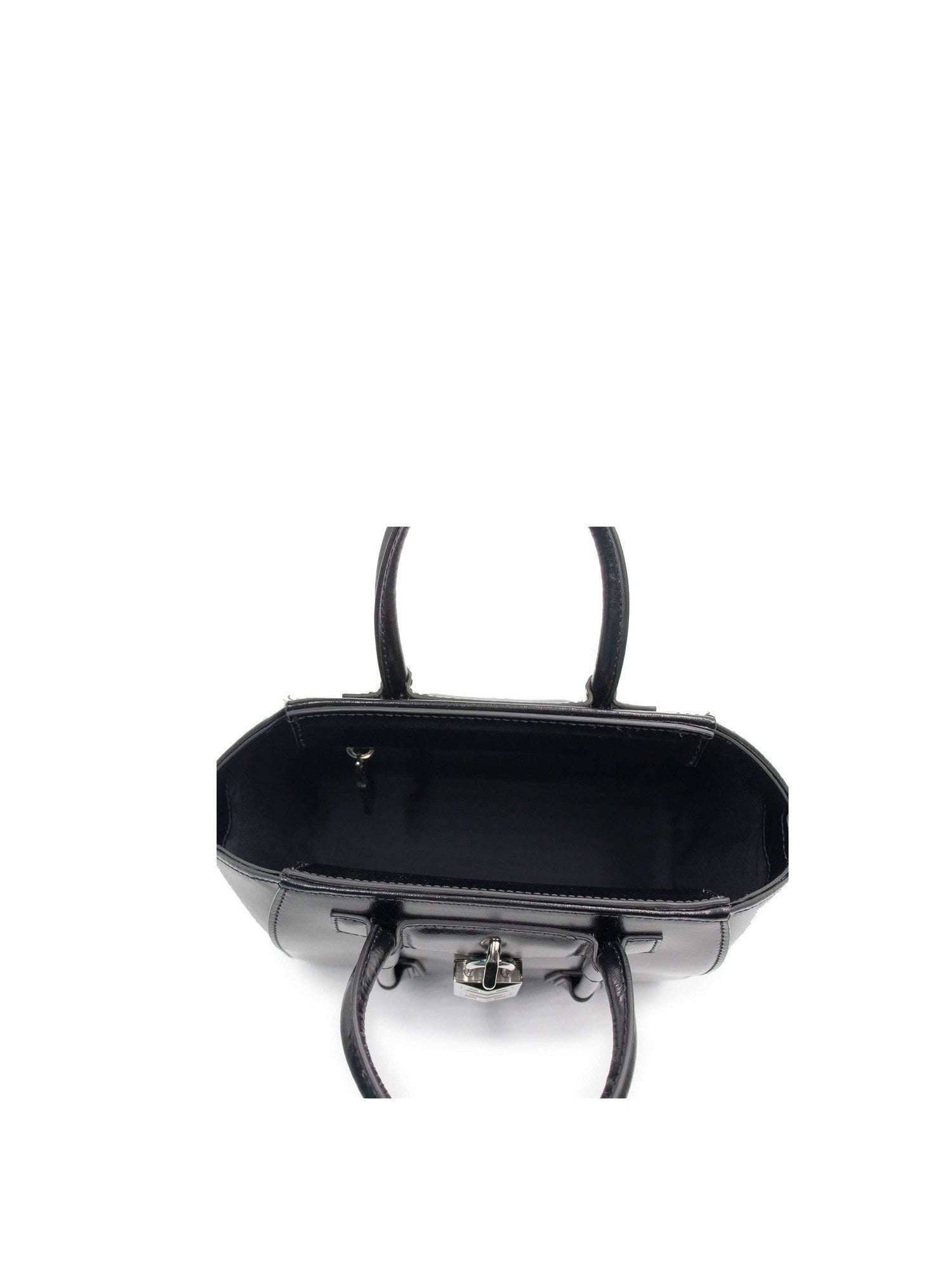 ミニアンティゴナロックバッグ ボックスレザー ブラック